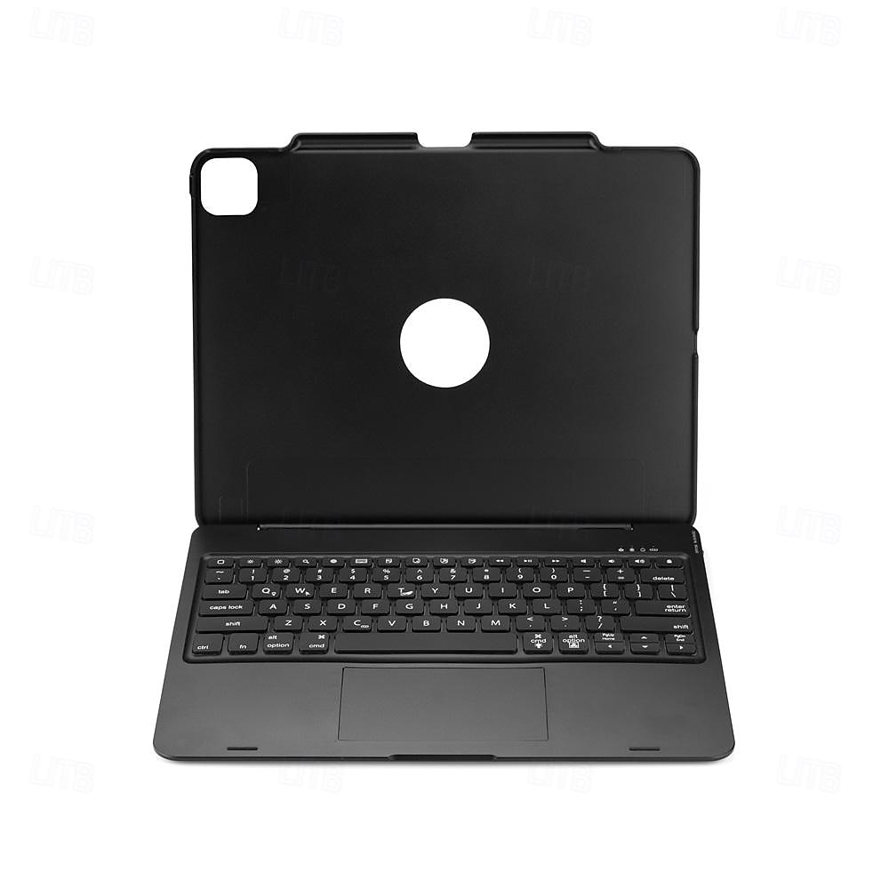 2025年 iPad Pro12.9 (2018/2020) 用キーボード付きタブレットケース、タブレット Bluetooth キーボード、取り外し可能な Bluetooth キーボード、タッチパッド付き、カラフルなバックライト付きキーボード  コレクション – $89.99 –P1