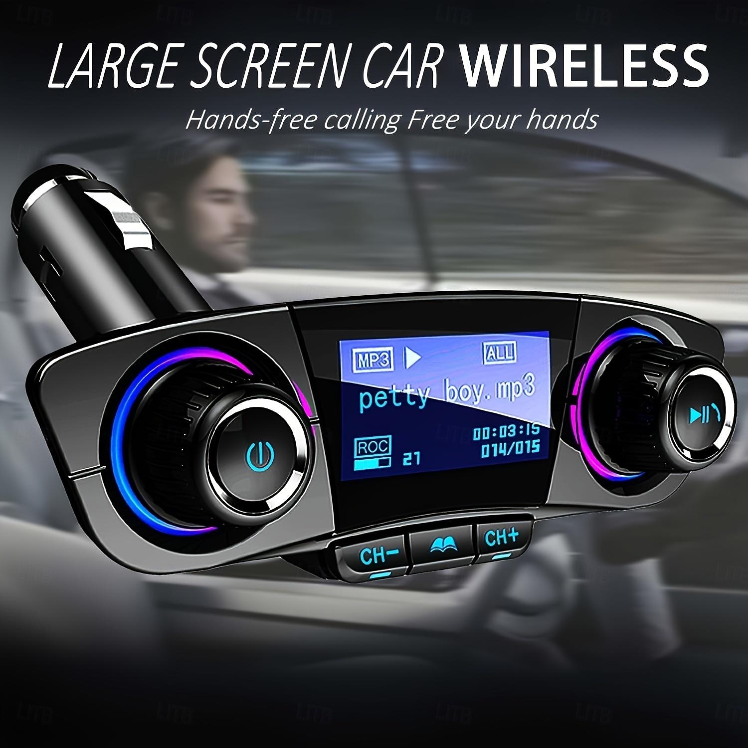 2025年 1 個の車用 MP3 プレーヤー、カードスロット付き、AUX ワイヤレス レシーバー、多機能車用 USB 音楽プレーヤー、ハンズフリー通話、電話充電器、車用ワイヤレス FM トランスミッター、車用アクセサリー、電話アクセサリー、ギフト  コレクション – $28.99 –P7