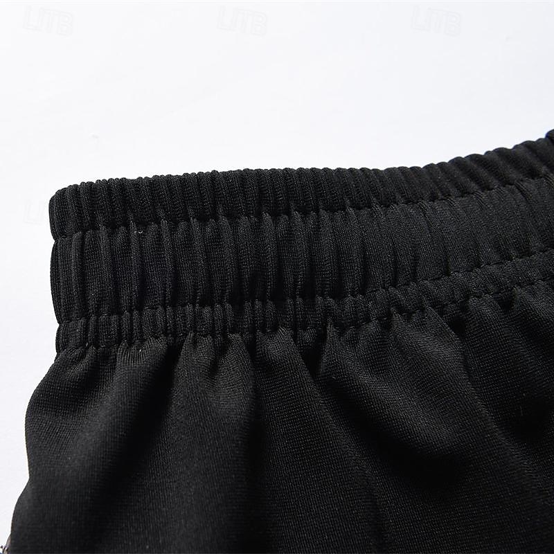 Herr Svett shorts Shorts Casual shorts Lappverk Snörning Elastisk midja Färgblock Komfort Andningsfunktion Kort Utomhussport Dagligen Löpning Elegant Ledigt Svart / röd Svart Microelastisk 2025 - $13.99 –P8
