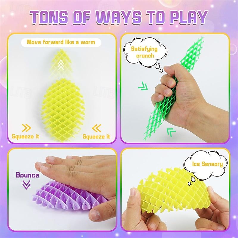 3 pièces popping ver jouets extensibles soulagement du stress fidget jouets résistance fidget jouet sensoriel soulagement du stress jouet de 2025 ? $24.99 –P3