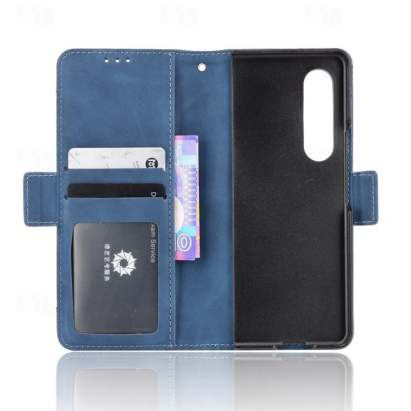 Phone Case For Samsung Galaxy Z Fold 5 Z Fold 4 Z Fold 3 Wallet Case Kickstand with Pen Slot Holder Card Slot Retro TPU PU Leather 2025 - $16.99 –P8