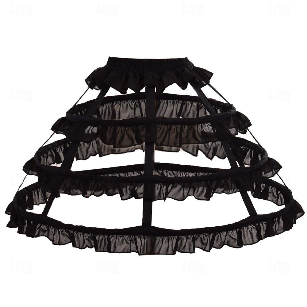 Cosplay Lolita Knelengde Underskjørt crinoline travelhet Prinsesse Kostyme Dame Maskerade Fest Utdrikningslag Voksne Underskjørt 2026 - $34.99 –P8