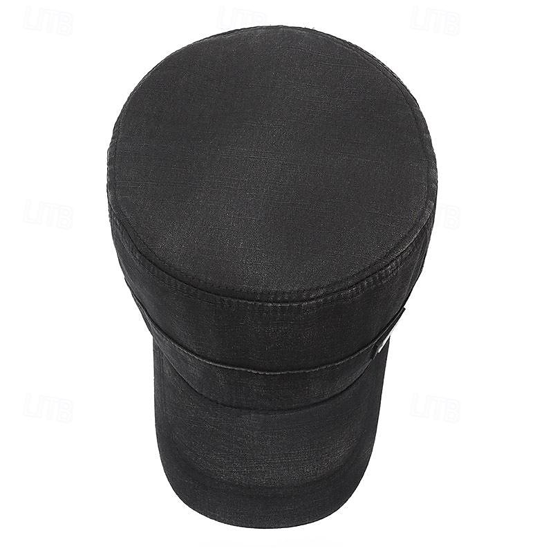 Homens Unisexo Boina Boné de beisebol boné militar chapéu de cadete Preto Verde Tropa Poliéster Vintage Moda Casual Rua Diário Tecido Ajustável Respirável de 2026 por $7.49 –P5