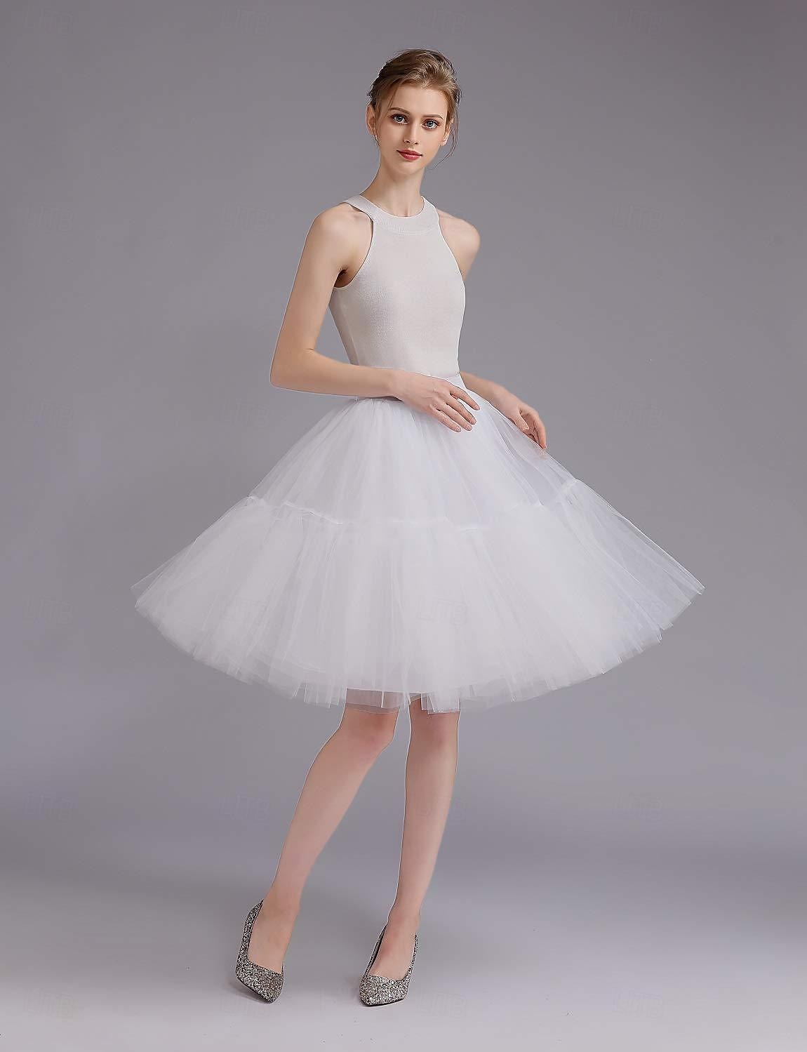 1950s Princess Rockabilly Knee Length Petticoat Hoop Skirt Tutu Under Skirt Women's Kings Day Party Evening Wear Cocktail Party Prom Adults' Skirt 2025 - $29.99 –P8