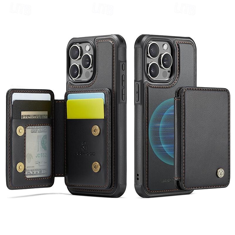 telefon Carcasă Pro iPhone 16 15 14 Pro Max Plus iPhone 13 12 11 Pro Max Zadní kryt se stojánkem Oddělitelný Magnetické Retro TPU PC PU kůže 2025 - $17.99 –P2