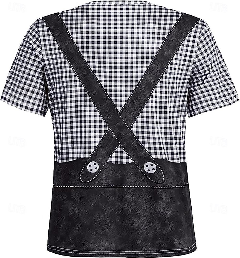 T-shirt Lederhosen 3D Bavarese Stile da Strada Corte Grafico per Per uomo Adulti Stampa 3D  per Birra Oktoberfest Feste Casual Quotidiano del 2026 a $17.49 –P16