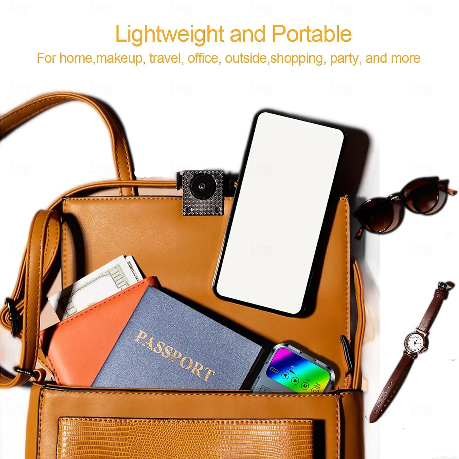 Selfie Light, Phone Light with 3 Lighting Modes/5 Brightness Levels, Portable Phone Ring Light for Makeup, Live Stream, Rechargeable Clip Video Light for iPad/Camera/Laptop 2025 - $19.99 –P6