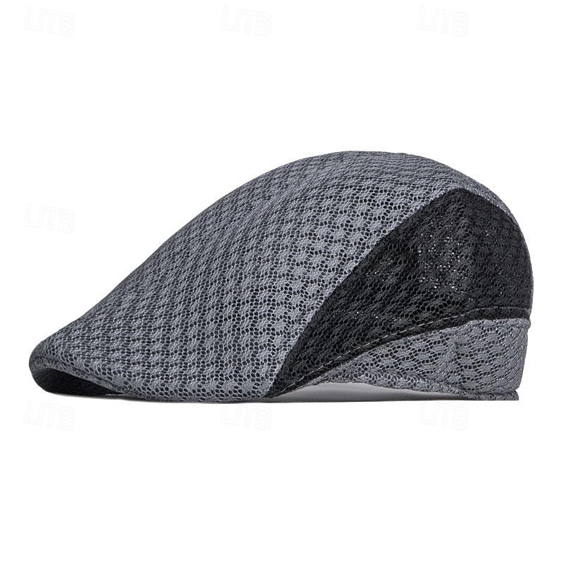 Herren Schiebermütze Ascot-Hut Ballonmütze Schwarz Weiß Polyester Patchwork Modisch Brautkleider schlicht Strasse Täglich Farbblock Einstellbar Sonnenschutz Atmungsaktiv 2026 - $9.49 –P9