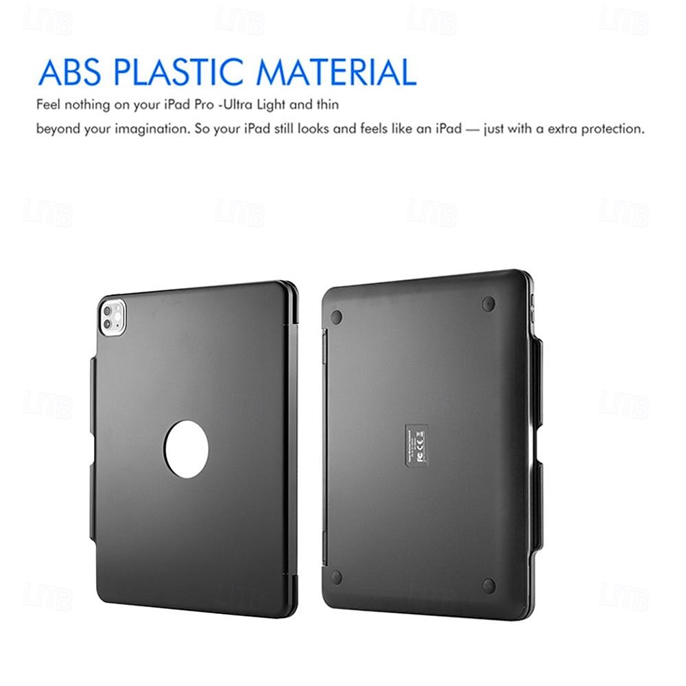 2025年 iPad Pro12.9 (2018/2020) 用キーボード付きタブレットケース、タブレット Bluetooth キーボード、取り外し可能な Bluetooth キーボード、タッチパッド付き、カラフルなバックライト付きキーボード  コレクション – $89.99 –P4
