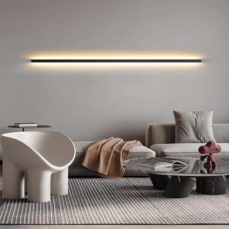 LED Bedside Wall Lamp Modern Long Strip Wall Light Indoor Acrylic Decoration Wall Sconce Background Linear Wall Mounted Lamp for Bedroom Living Room Study Corridor Dining Room 110-240V 2026 - $72.99 –P7