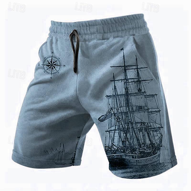Homme Nautique Voilier Shorts Shorts d'été Short décontracté Taille Moyenne Streetwear Hawaïen Rétro Vintage Occasionnel Quotidien Fête Cordon de serrage Avec Poches Taille Élastique Designer de 2026 ? $20.99 –P5