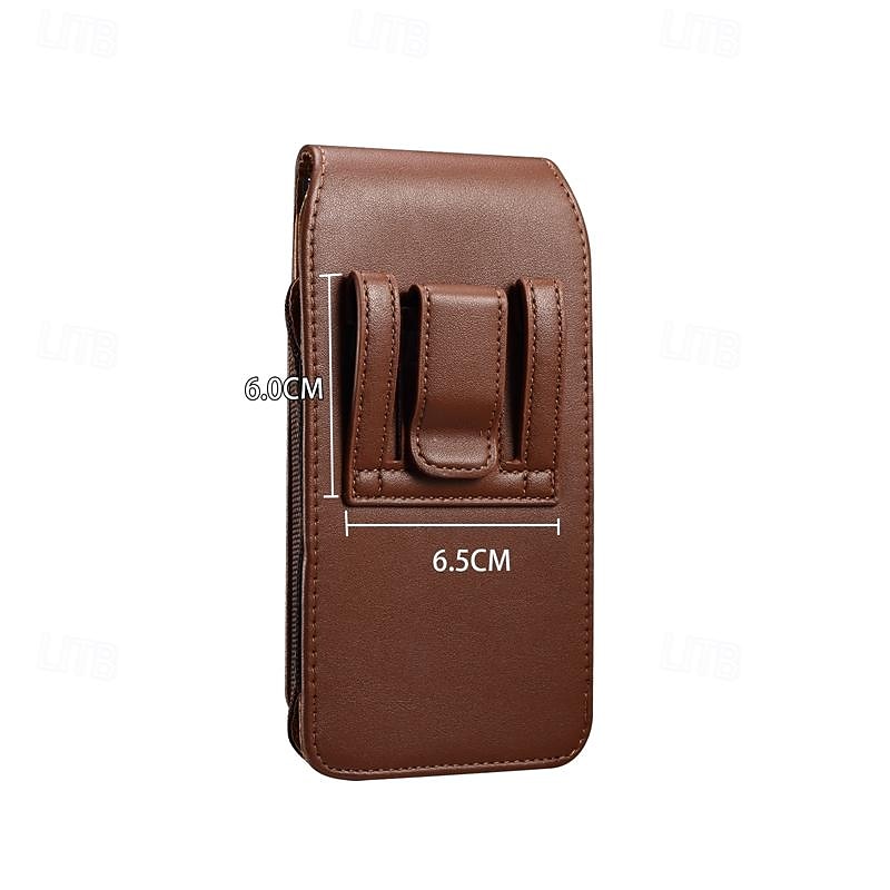 Men Cellphone Loop Holster Case Belt Waist Bag Props PU Leather Purse Phone Wallet Vintage Belt Mobile Phone Protective Sheath 2025 - $18.99 –P2