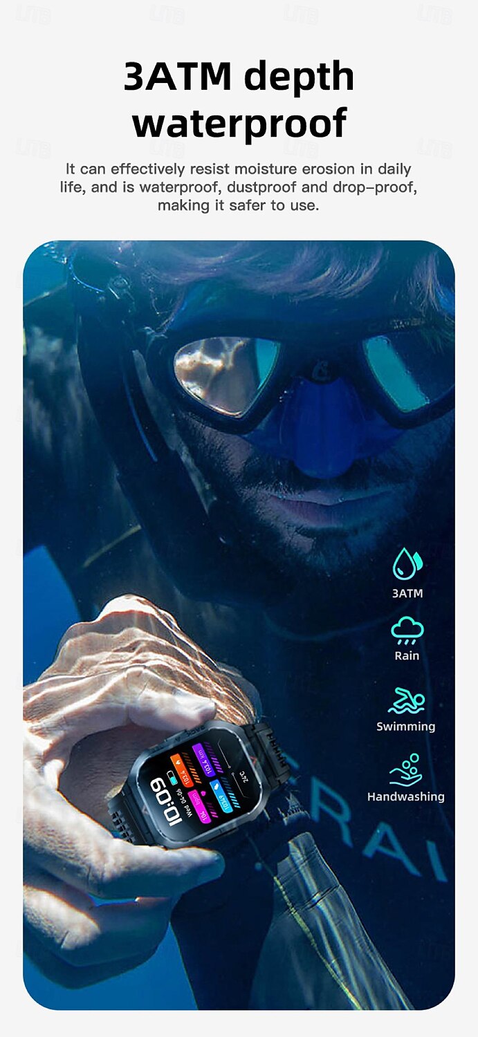 696 S50 Montre intelligente 2.02 pouce Smartwatch Montre Connectée Bluetooth ECG + PPG Podomètre Rappel d'Appel Compatible avec Android iOS Femme Hommes Mode Mains-Libres Rappel de Message IP 67 de 2025 ? $54.99 –P6