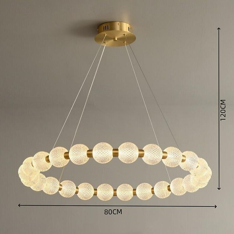 60 cm Single Design Pendant Light Metal Acrylic Electroplated Modern Nordic Style 110-120V 220-240V 2026 - $749.99 –P2