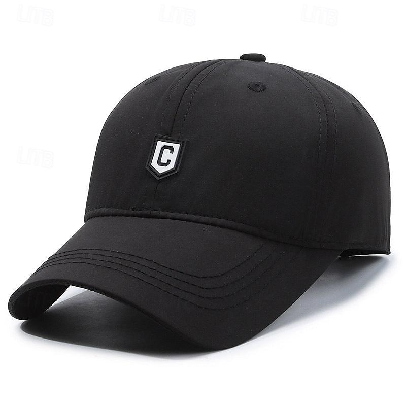 Herren Cap Basecap Sonnenhut Kappe Schwarz Weiß Polyester Modisch Brautkleider schlicht Strasse Täglich Feste Farbe Einstellbar Sonnenschutz Atmungsaktiv 2026 - $5.99 –P1