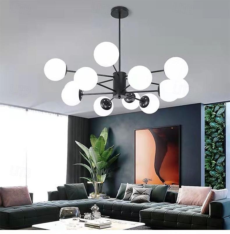 lampada a sospensione a led semplice oro magico fagiolo molecolare e27 nordico postmoderno luce di lusso 95 cm camera da letto a 12 teste sala da pranzo 110-240 v' del 2025 a $449.99 –P2