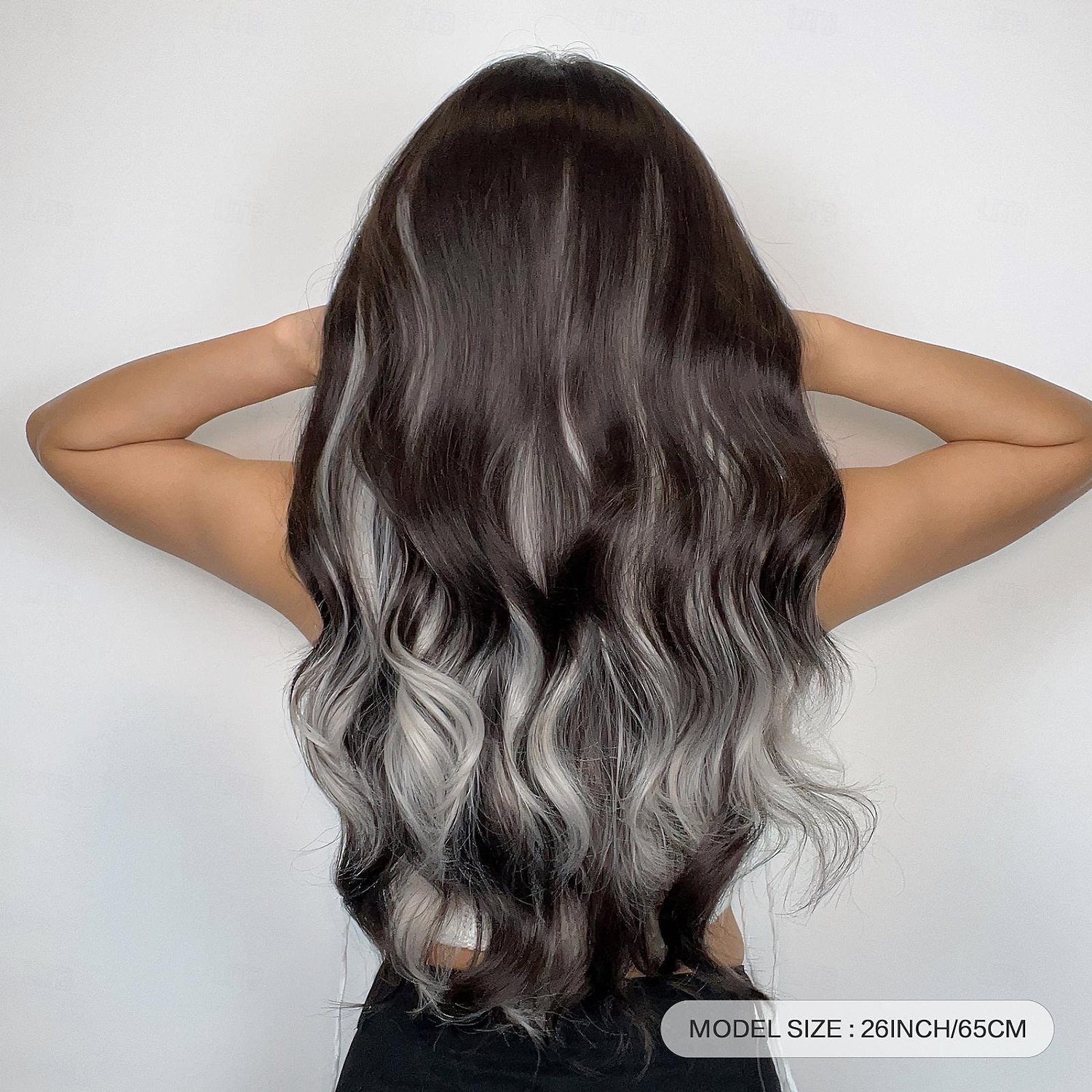 Synthetische pruiken Uniformen carrière Kostuums Prinses Gekruld Golvend Middelste stuk Gelaagd kapsel Machinegemaakt Pruik 66.0 cm Donker Bruin Synthetisch haar Dames Cosplay Feest Modieus 2025 - $22.99 –P6