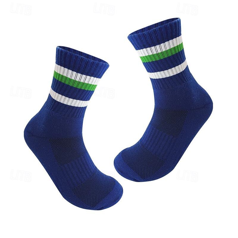Men's 2 Pack Multi Packs Socks Crew Socks Running Socks Casual Socks Black White Color Rainbow Sports & Outdoor Daily Vacation Basic Medium Spring Fall Fashion Casual 2025 - $9.99 –P5