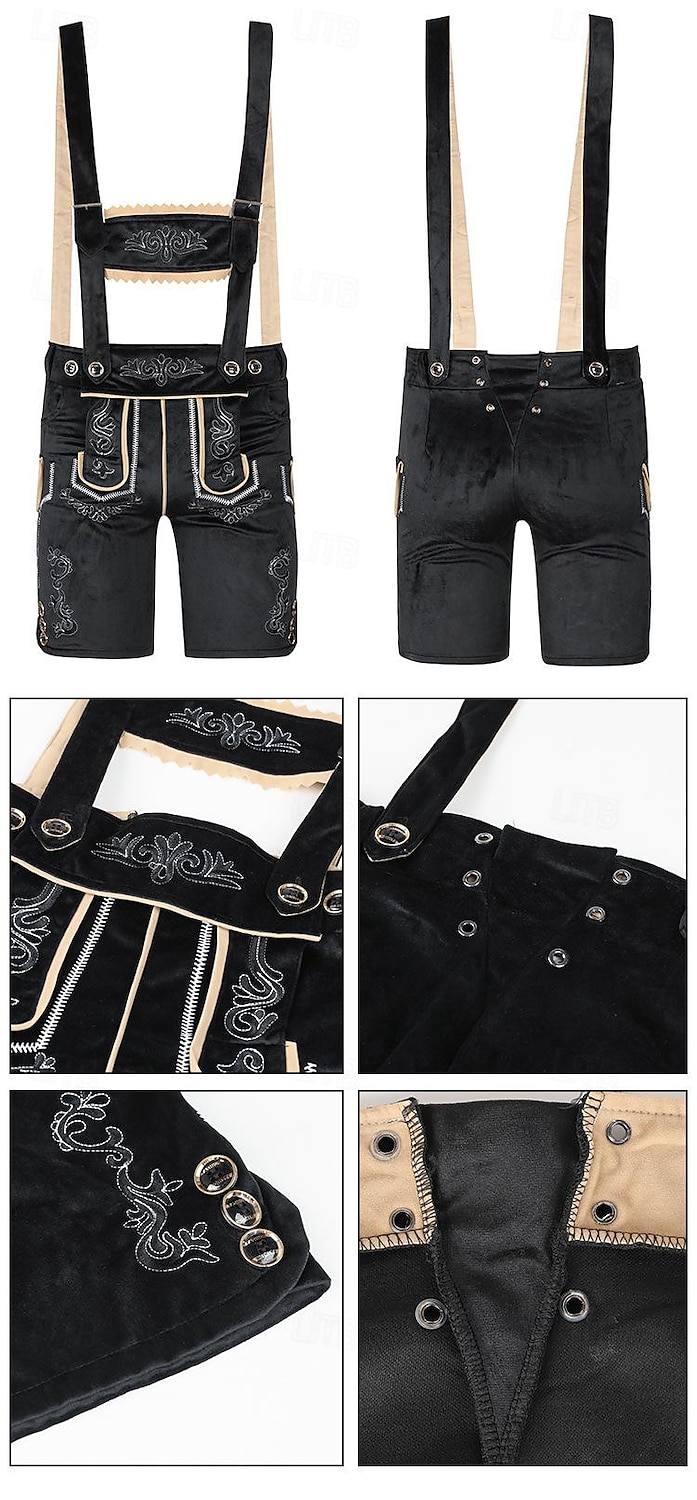 Oktoberfest Lederhosen Beiers Duits München Weiden Voor heren Doek in traditionele stijl Short 2025 - $46.99 –P2