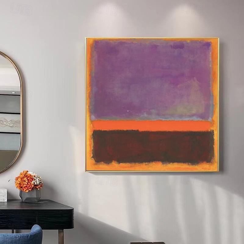 Famous Mark Rothko Colorful Abstract Artwork Hand-painted Canvas Painting Modern Wall Art For Gallery Living Room Home Decoration Stretched Frame Ready to Hang or Unframed 2025 - $141.99 –P7