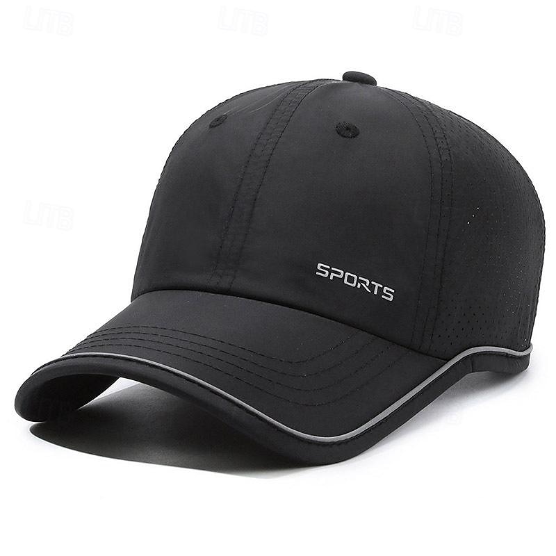 Per uomo Cappellino da baseball Cappello da sole Cappello da camionista Nero Bianco Poliestere Di tendenza Informale Strada Giornaliero Alfabetico Regolabile Crema solare Traspirante Asciugatura del 2025 a $8.49 –P3