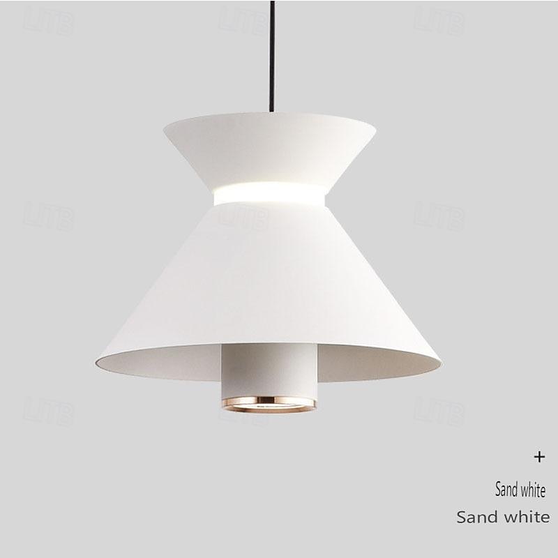 led pendellampe kjøkkenøy pendellampe 1-lys 15 cm enkelt design metallmalte overflater moderne nordisk stil soverom spisestue 110-240v 2025 - $168.99 –P13