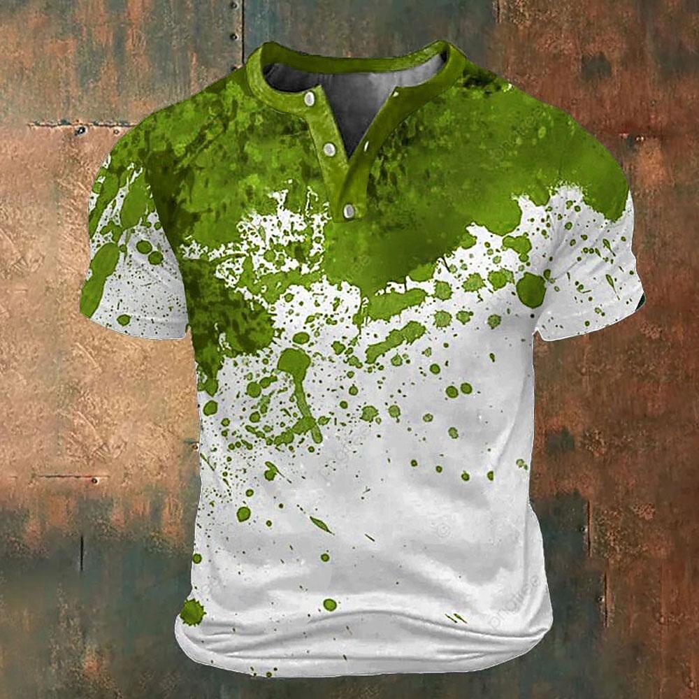 Graphic Manchas de sangre Deportes Moda Exagerado Hombre Impresión 3D Camiseta Calle Deporte Camiseta Rojo Azul Piscina Verde Trébol Cuello Barco Camisa Verano Primavera Ropa S M L XL XXL 3XL 2025 - $23.99 –P4