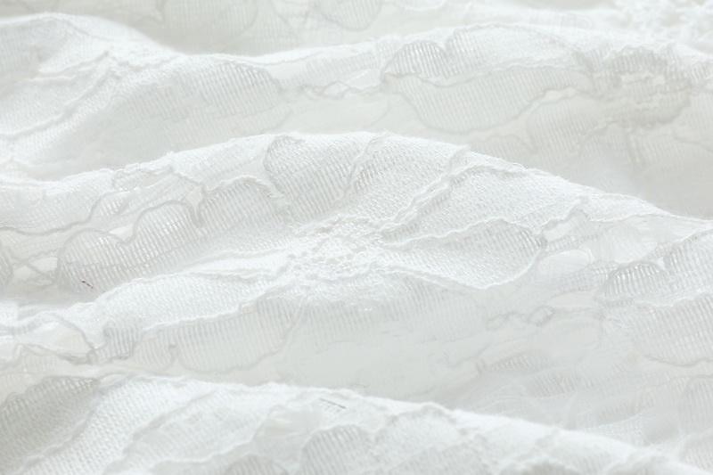 Damskie Sukienka maxi Biała sukienka Biała koronkowa suknia ślubna Sukienki w stylu boho Sukienka Boho Elegancja Bohema Linia A Urlop Święto Regularny Długi rękaw W serek Biały Morelowy Lato 2025 - $57.99 –P9
