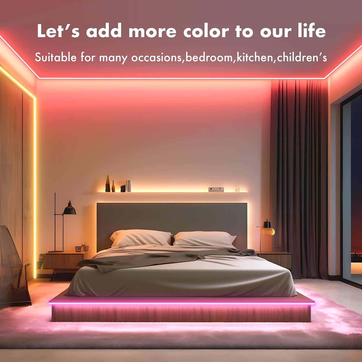 5V Waterproof LED Neon Light Strip with 13key Remote Control Timer 3.3-9.8FT Waterproof Pool Strip Box Power Supply Suitable for Outdoor Activities Parties Camping Courtyard Decoration Lndoor Car Atmosphere 2025 - $11.99 –P5
