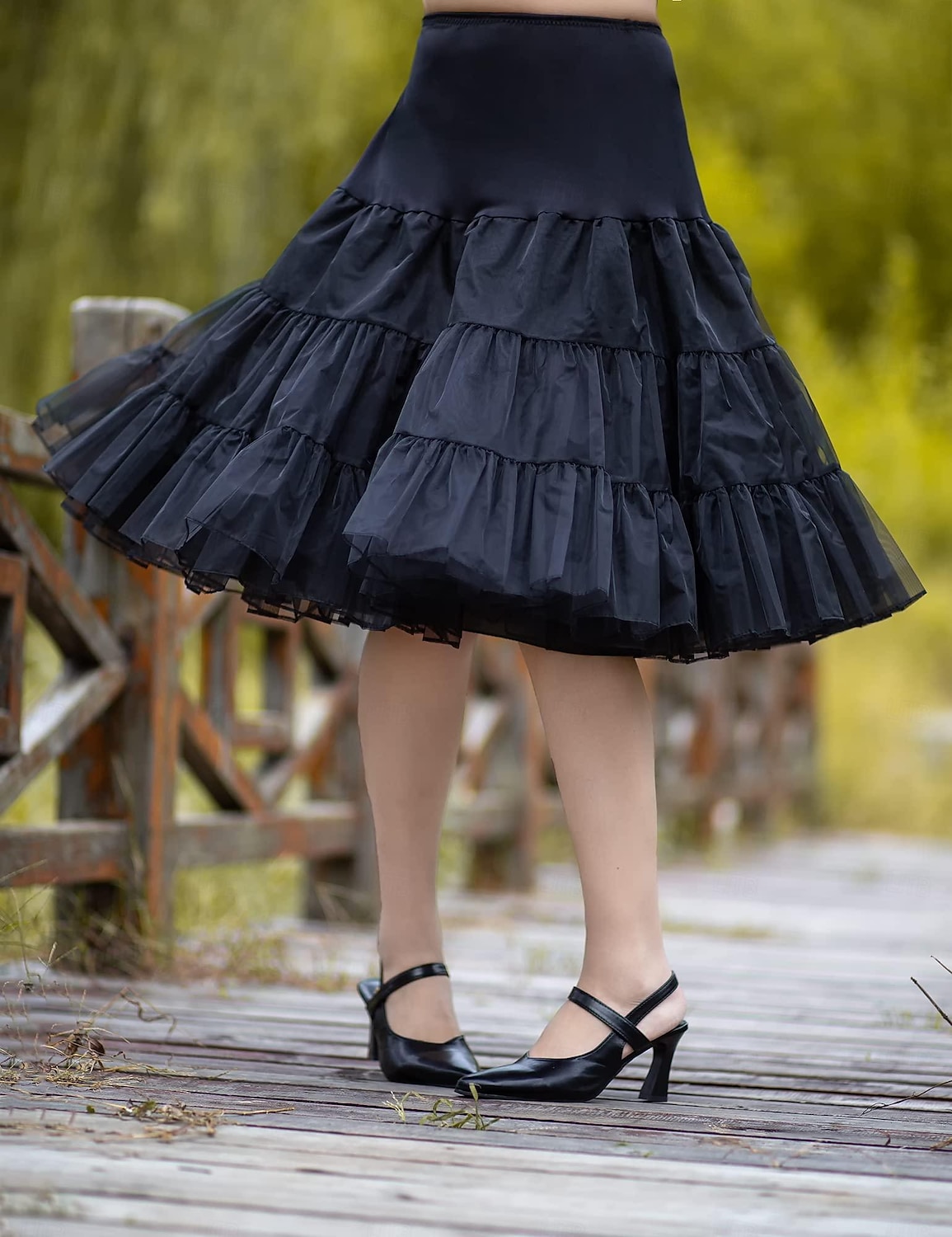 Princess Lolita 1950s Knee Length Petticoat Hoop Skirt Tutu Under Skirt Solid Colored Women's Bachelorette Party Petticoat 2025 - $20.99 –P13