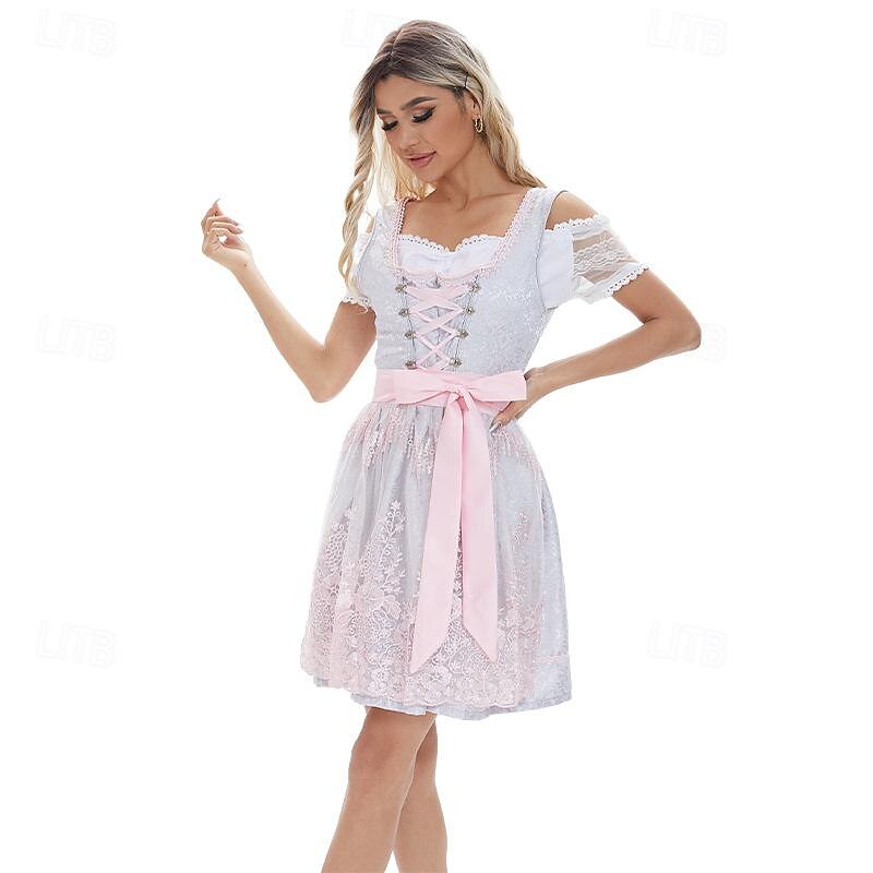 Oktoberfest Jurken Dirndl Dirndl-blouse Beiers hulp in de huishouding Duits München Weiden Doek in traditionele stijl Blouse 2025 - $63.99 –P9