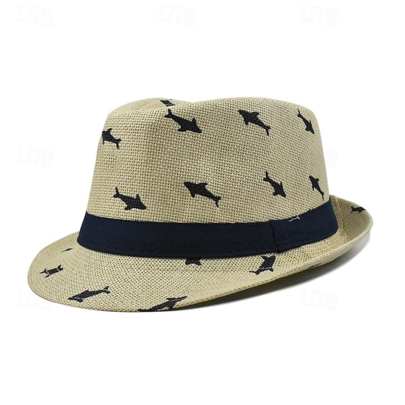 Per uomo Cappello del Kentucky Derby Cappello da Sole Cappello da festa Bianco Kaki Cotone Moda Casual Streetwear Quotidiano Pesce Protezione solare Traspirante del 2026 a $17.99 –P1