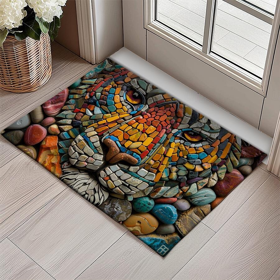 Cobblestones Animals Doormat Kitchen Mat Floor Mat Non-Slip Area Rug Oil Proof Rug Indoor Outdoor Mat Bedroom Decor Bathroom Mat Entrance Rug 2025 - $16.99 –P8