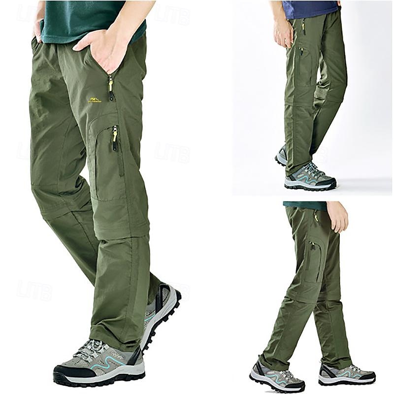 Homme Pantalons de Chasse Pantalon de randonnée Pantalons d'Extérieur Poche à Fermeture Éclair Conception détachable Uni Imperméable Protection UV Extérieur Quotidien Vêtements de rue Sports Mode de 2025 ? $36.99 –P6
