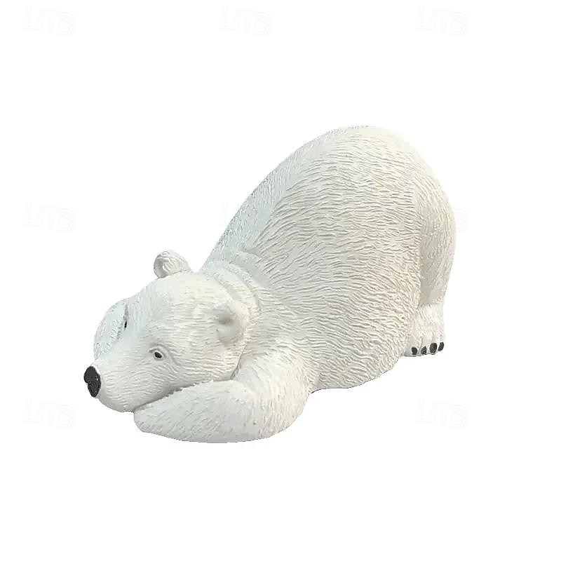 Tappi per bulloni WC con orso bianco decorativi & Set di graziosi copri bulloni in resina resistente del 2025 a $15.99 –P6