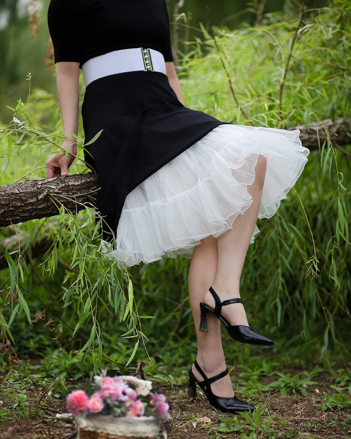 Princess Lolita 1950s Knee Length Petticoat Hoop Skirt Tutu Under Skirt Solid Colored Women's Bachelorette Party Petticoat 2025 - $20.99 –P6