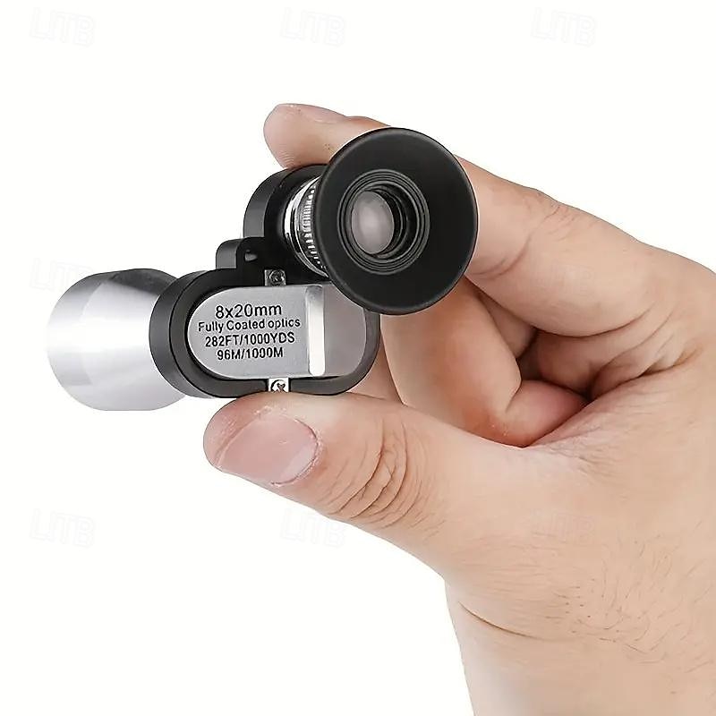 8x20 hd nattsyn minificka zoom monokulärt bärbart utomhus miniteleskop för jakt camping bergsklättring vandring fågelskådning 2025 - $31.99 –P6