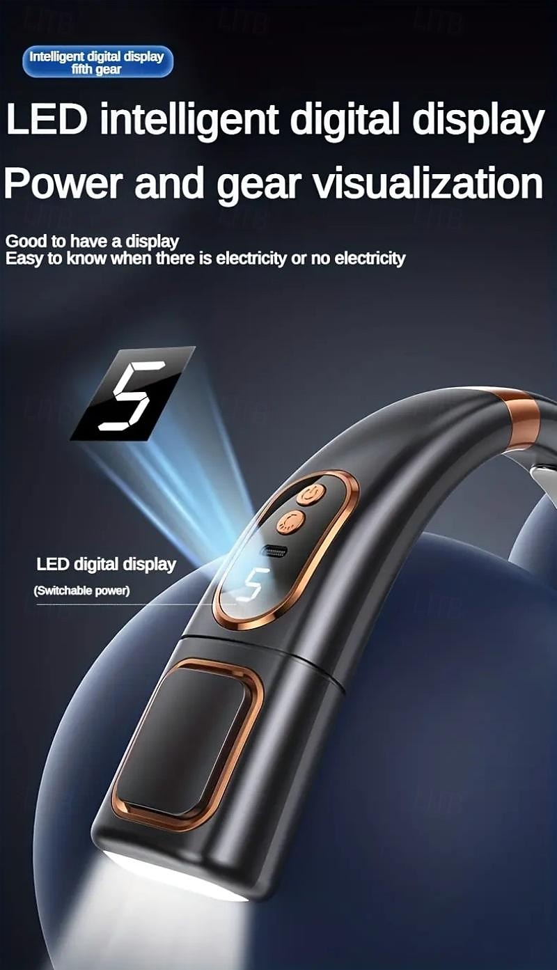 Draagbare 5-Snelheid Nekventilator – Aanraakbesturing Stille Luchtkoeler USB-aangedreven voor Buitensport en Reizen 2026 - $31.99 –P8