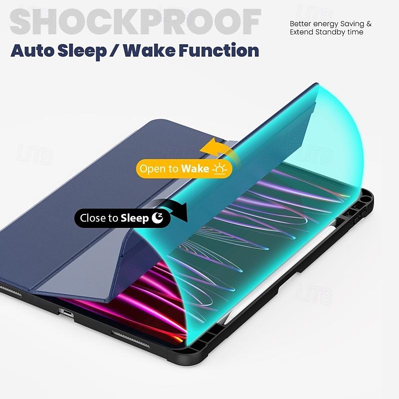 Таблетка Чехлы панели Назначение Apple ipad 9th 8th 7th Generation 10.2 inch iPad Pro 12.9'' 5th iPad Air 3-й Портативные Держатель для карандашей Тройная подставка ТПУ Кожа PU 2025 - $24.99 –P4