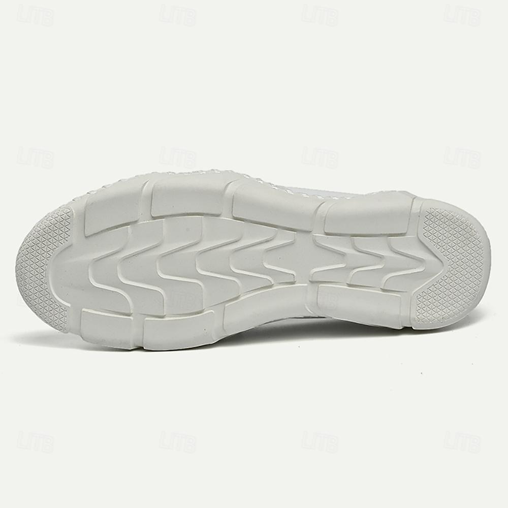Per uomo Mocassini e Slip-Ons Penny Loafers Di pelle Comodo Antiscivolo Mocassino Argento Nero Bianco del 2025 a $54.99 –P4
