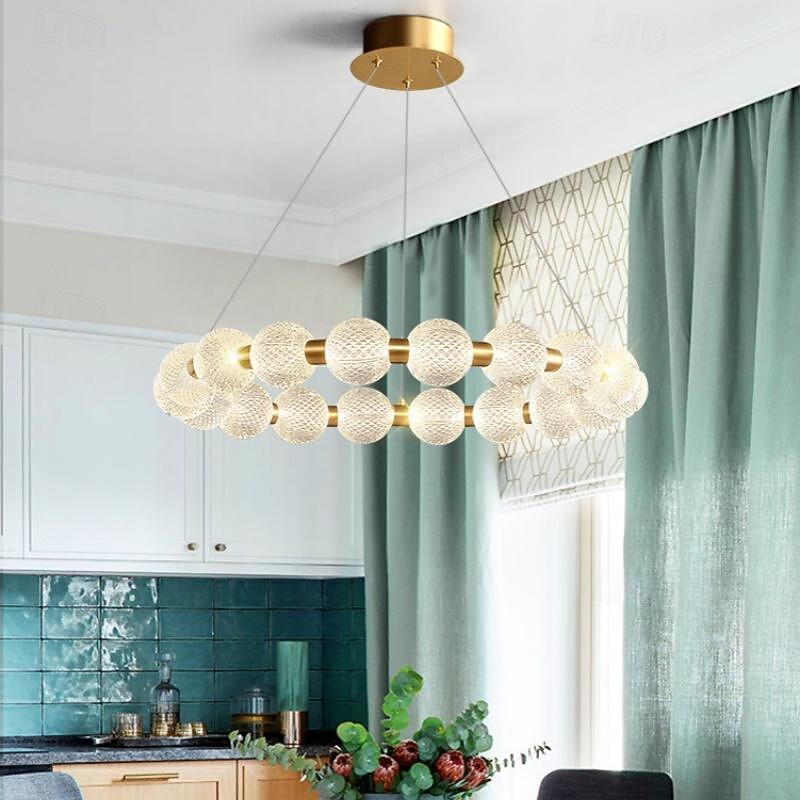 60 cm Single Design Pendant Light Metal Acrylic Electroplated Modern Nordic Style 110-120V 220-240V 2026 - $749.99 –P8