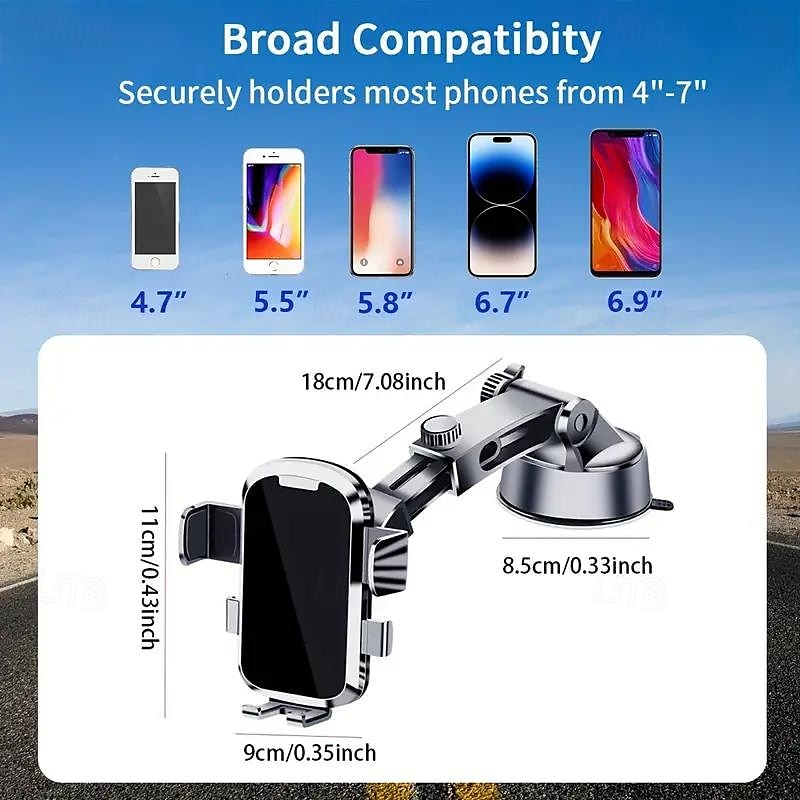 Suction Cup Type Car Phone Stand Car Navigation Stand Instrument Panel Windshield Multi-functional Stand 2025 - $15.99 –P10
