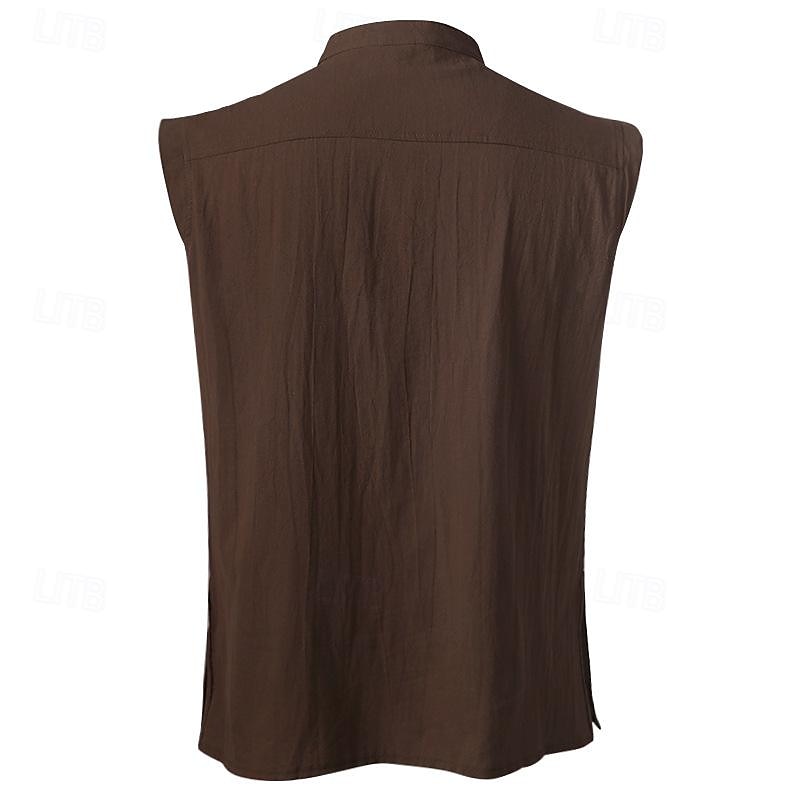 Medieval Renascentist secolul al 17-lea Cămașă Tunică Cavaler Viching Cavaler celtic Ranger elfică Cordon Culoare solidă Costume de fancy Bărbați Pirat Halloween Carnaval Casual Purtare Zilnic 2026 - $27.99 –P20