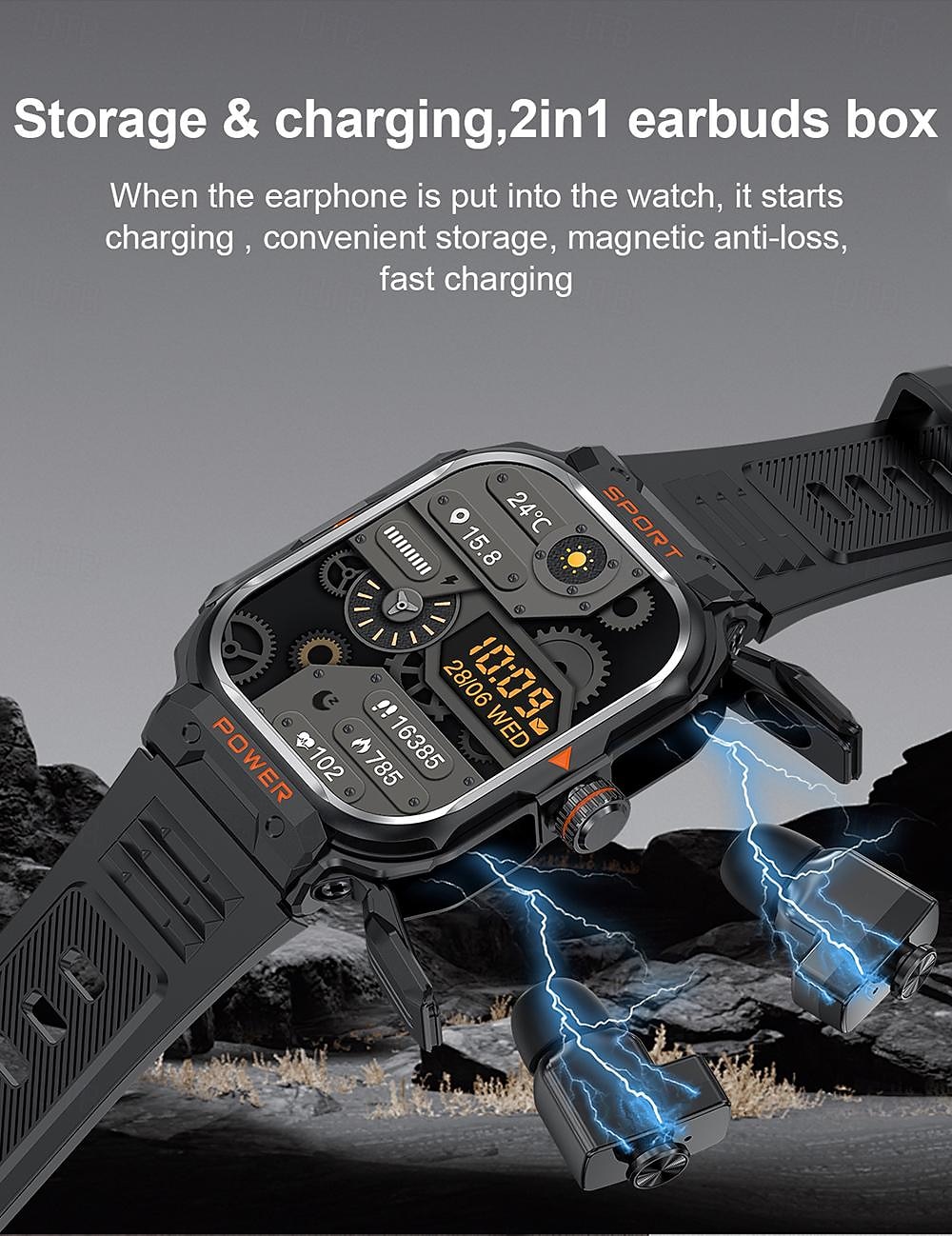 iMosi GT55 Smart Watch 2.01 inch Smartwatch Fitness Running Watch Bluetooth Pedometer Call Reminder Sedentary Reminder Compatible with Android iOS Unisex Long Standby Hands-Free Calls Waterproof IP 67 2026 - $85.99 –P10