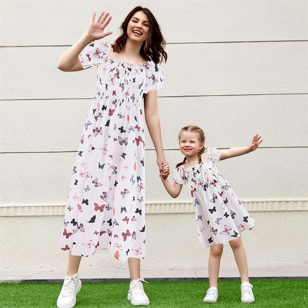 ocean beach ibiza dress code Mommy and Me Dress, White Dress, Mother Daughter Matching Dress, Photoshoot Dress, Matching Photoshoot Dress, Wedding Dress, Elegant 14 / 3T