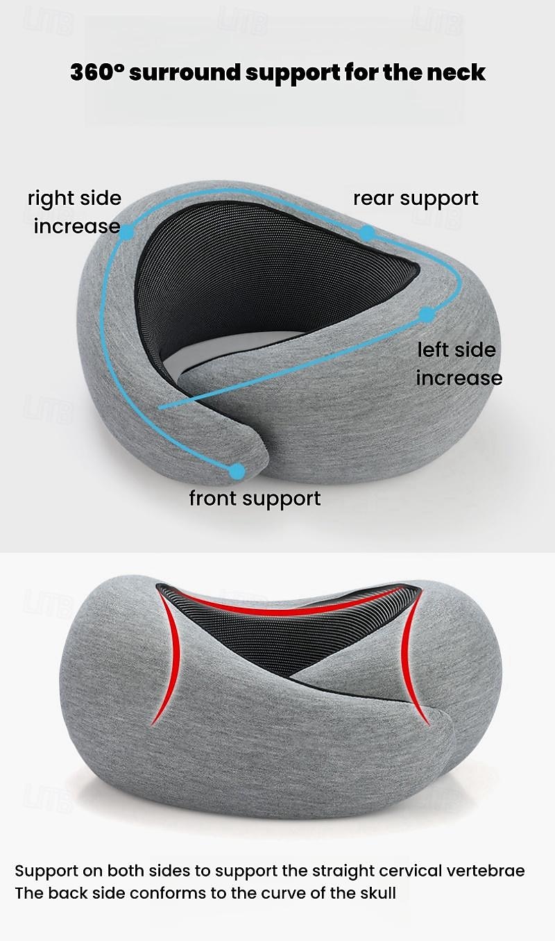 Travel Pillow for Commuters and Travelers U-shaped Pillow Memory Foam Neck Pillow with Storage Bag 2025 - $28.99 –P5