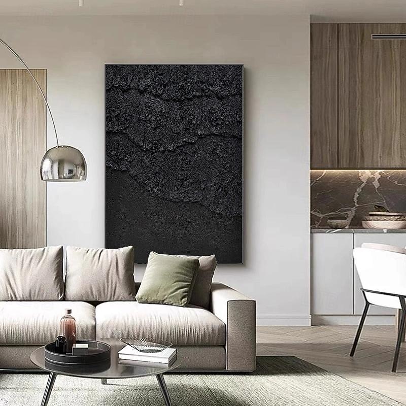 peint à la main 3d texturé blanc peinture abstraite sur toile 3d texturé art mural boho moderne toile art salon décor pattle couteau peinture à l'huile décor à la maison hôtel pièce d'art de 2025 ? $108.99 –P2