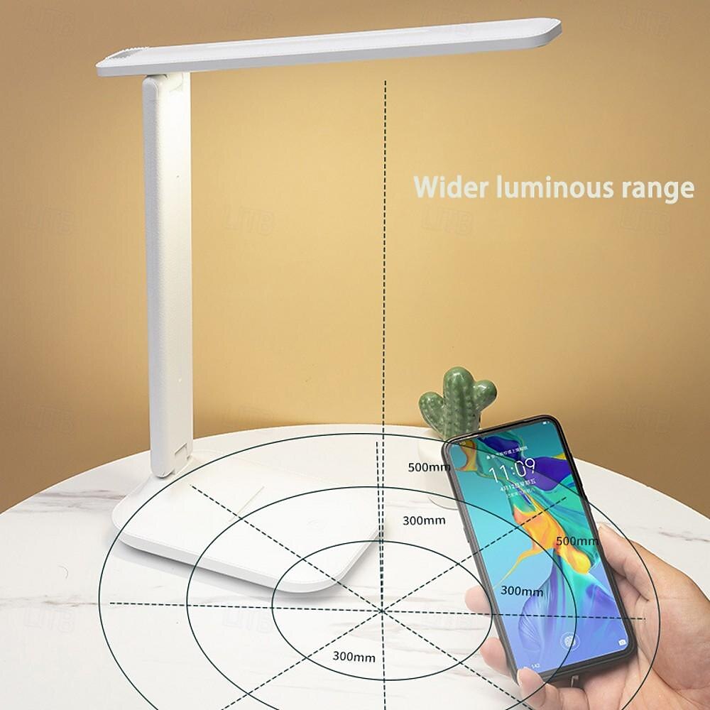 Folding Table Lamp Reading USB Touch Dimmable Eye Protection Led Desk Lamp Bedroom Student Reading Night Light 3 Color Stepless Dimmable Desk Lamp Touch Foldable Eye Protection Reading Night Light 2025 - $17.49 –P7