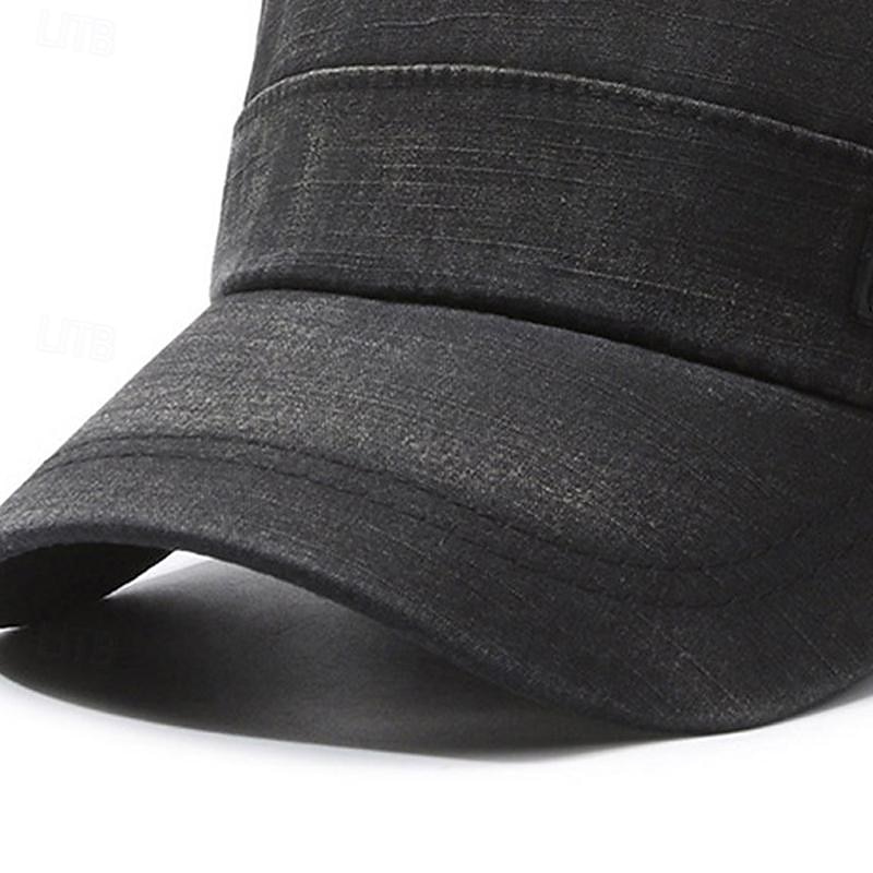 Homens Unisexo Boina Boné de beisebol boné militar chapéu de cadete Preto Verde Tropa Poliéster Vintage Moda Casual Rua Diário Tecido Ajustável Respirável de 2026 por $7.49 –P7