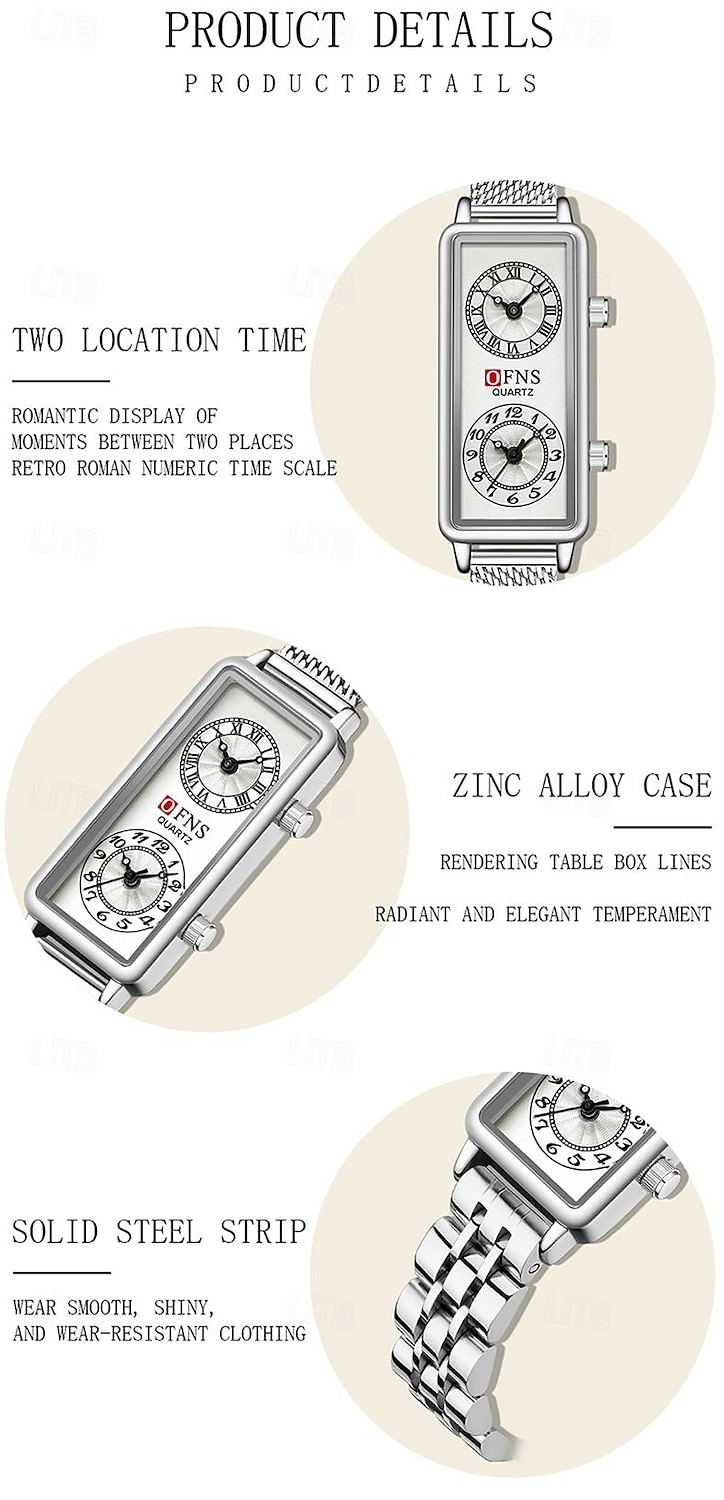 Moederdag Cadeau voor Vrouwen Quartz Horloge Creatief Modieus Casual Horloge Waterdicht Wereldtijd Decoratie Lederen Mesh Band Horloge 2026 - $36.99 –P16